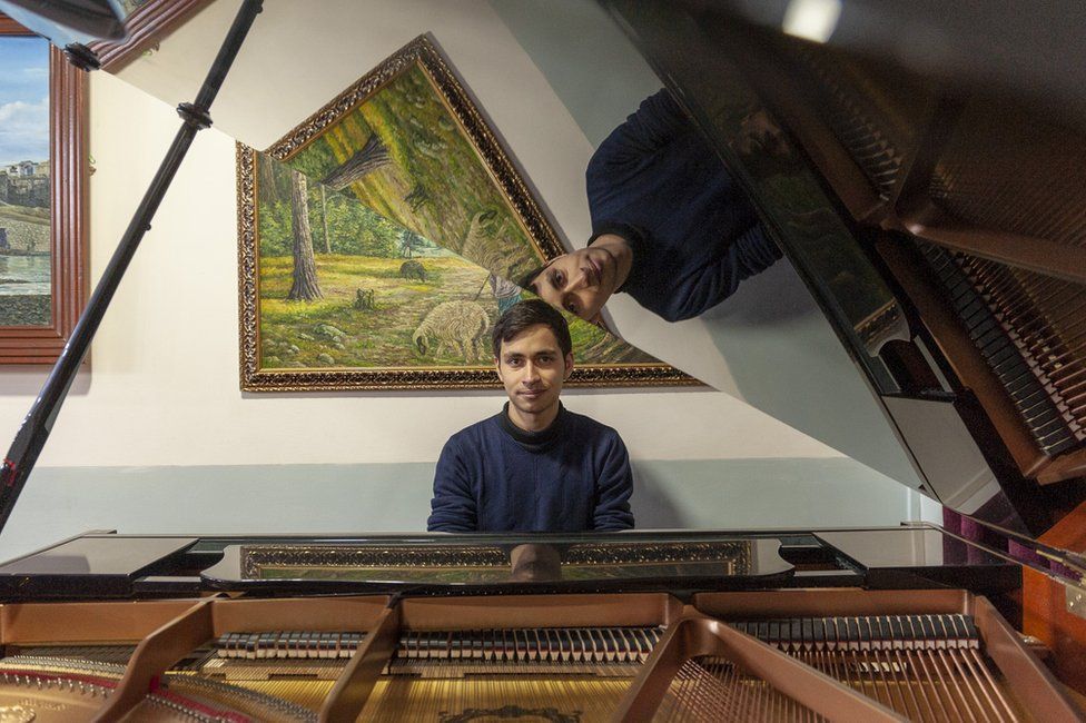 Arson Fahim was inspired by the film The Pianist. "What I saw captivated me," he said.