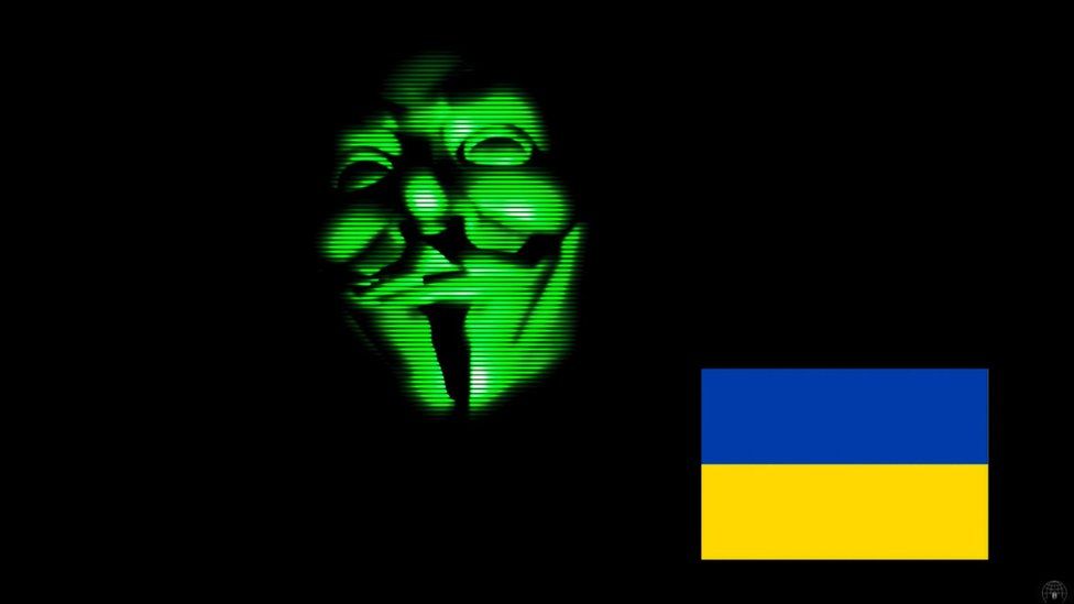 Anonymous video in support of Ukraine
