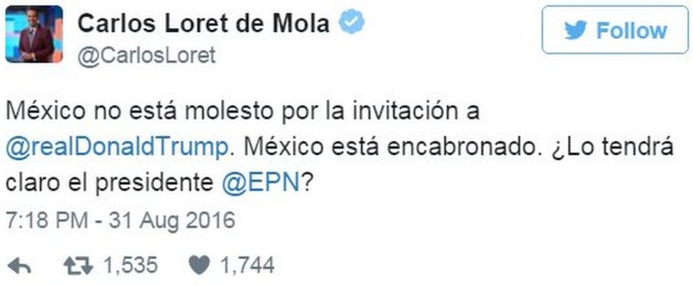 Mexicans Direct Anger At President Over Trump Visit - BBC News