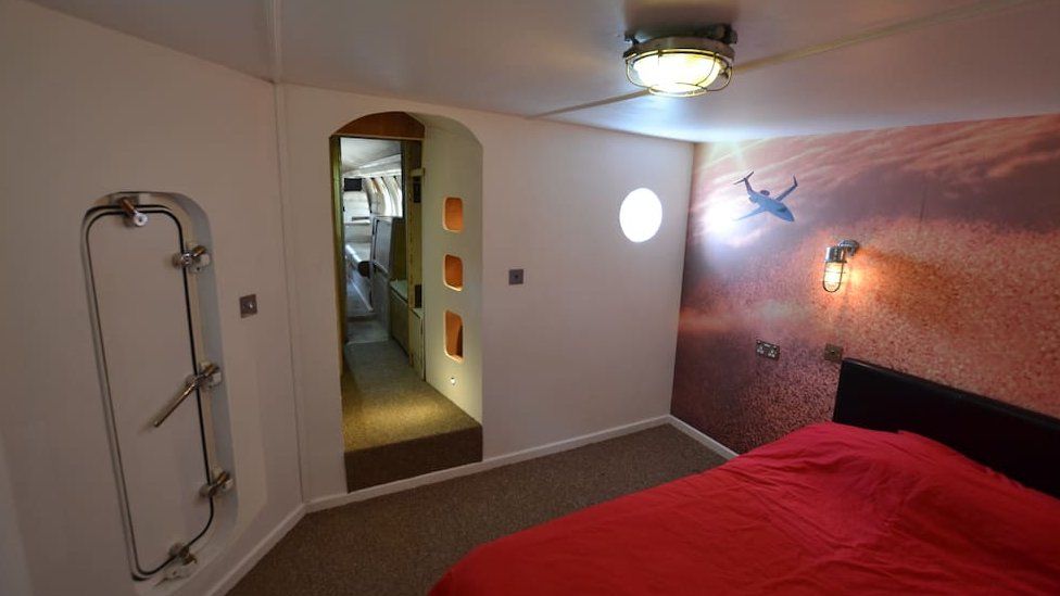 Private jet bedroom