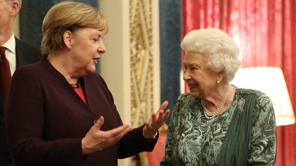 Angela Merkel and the Queen