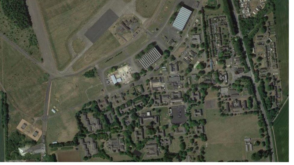 Aerial view of Bassingbourn Barracks