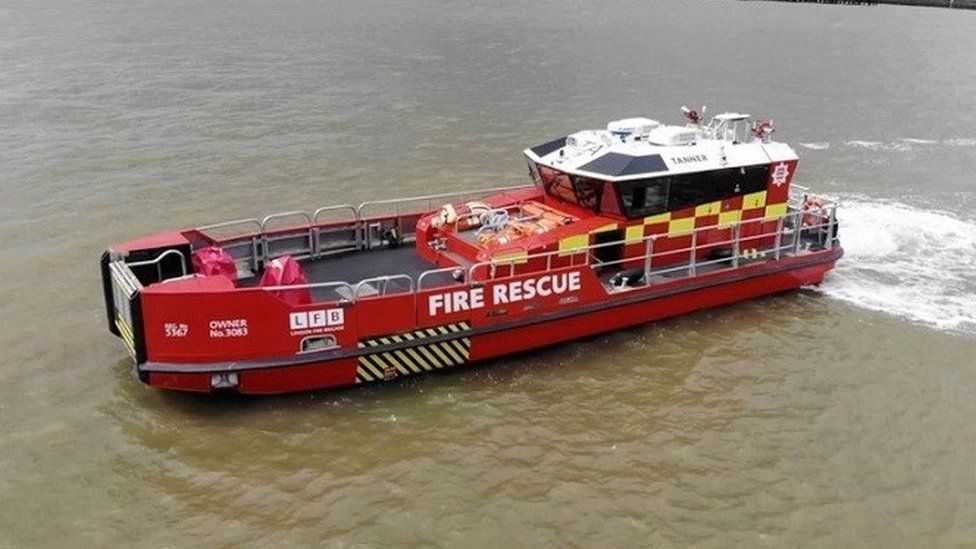 London Fire Brigade boat