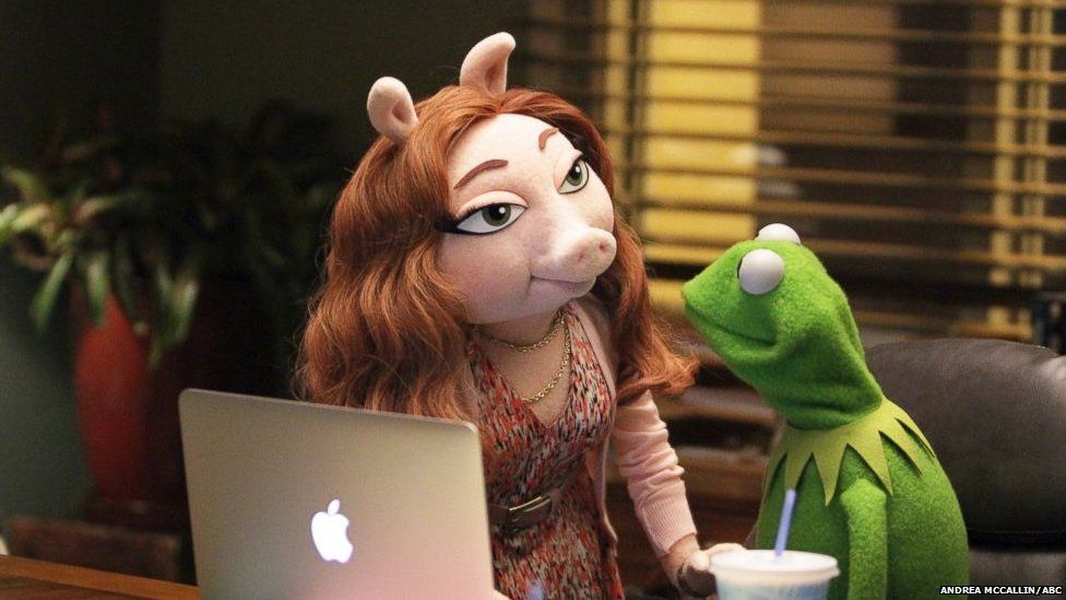 Denise and Kermit the Frog