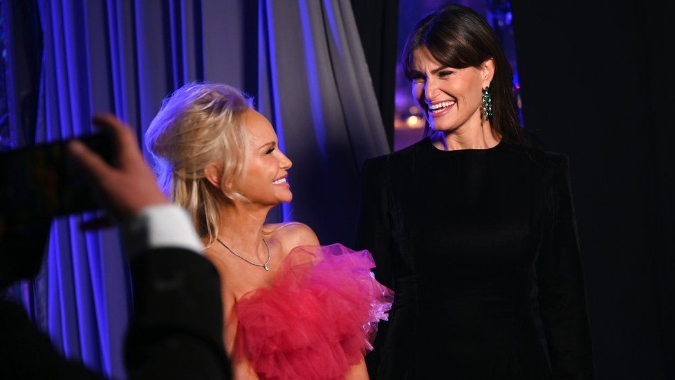 Kristin Chenoweth and Idina Menzel at the Tony Awards