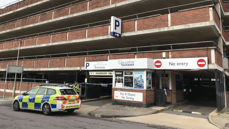 Woman arrested on suspicion of murder after Gloucester car park