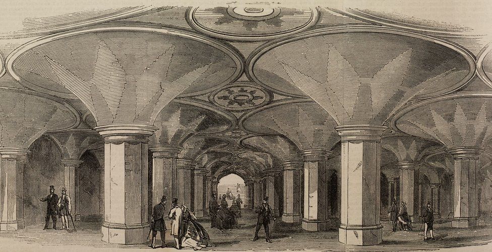 Drawing of Crystal Palace subway