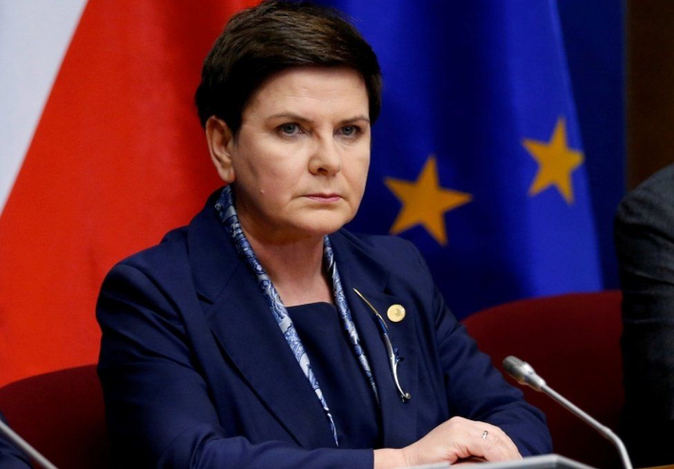 Poland's Prime Minister Beata Szydlo pictured during a European Union leaders summit in Brussels, Belgium on 9 March, 2017.