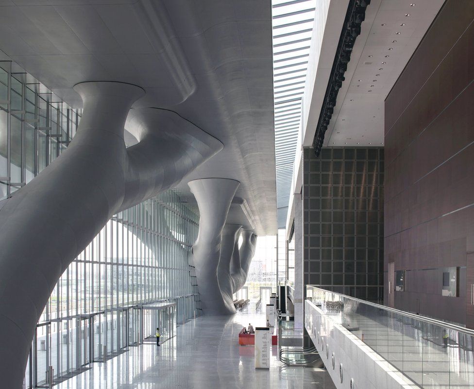 Qatar National Convention Center, designed by Arata Isozaki (picture c/o Pritzker Prize website, available for download)
