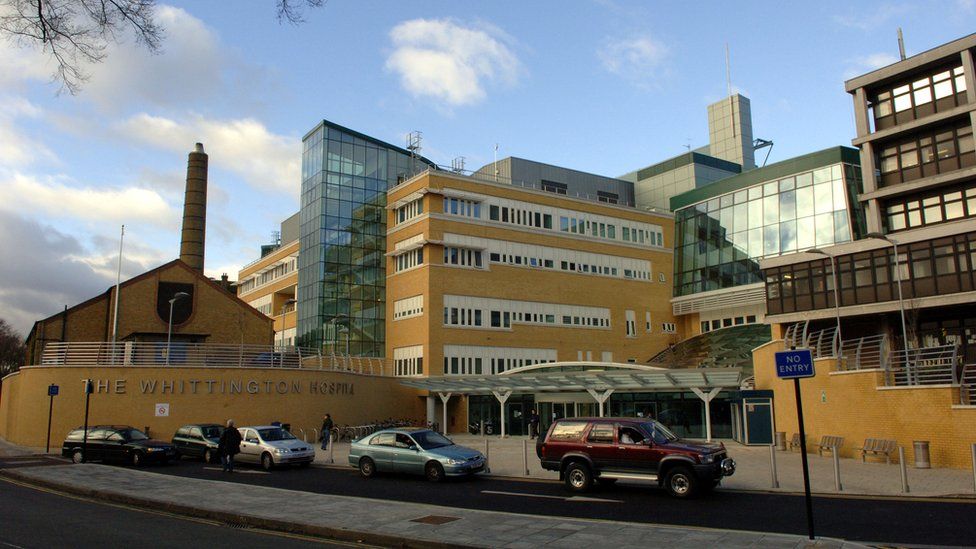 Whittington Hospital in Archway, London