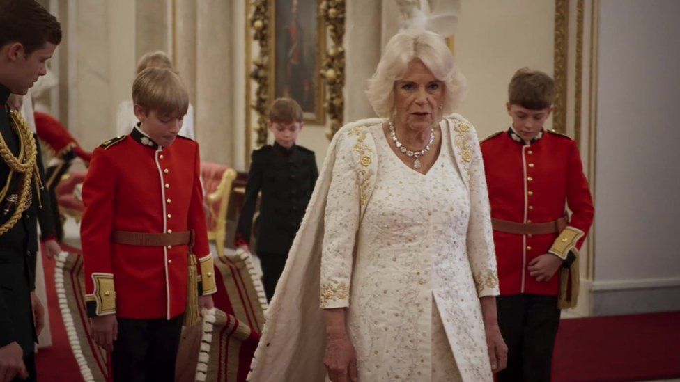 Queen Camilla on Coronation Day