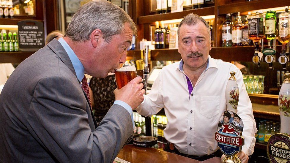 Nigel Farage and Gerry Dolan
