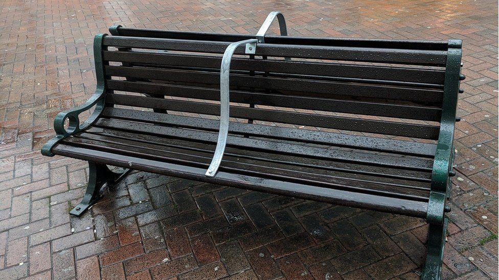 anti-homeless bench