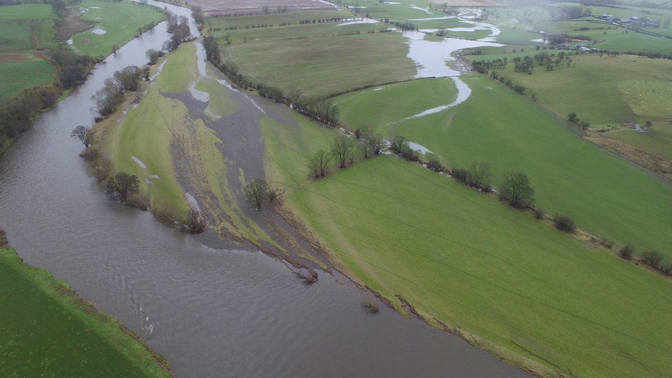 Impact of flooding on River Eden, Cumbria (Image: Neil Entwistle)