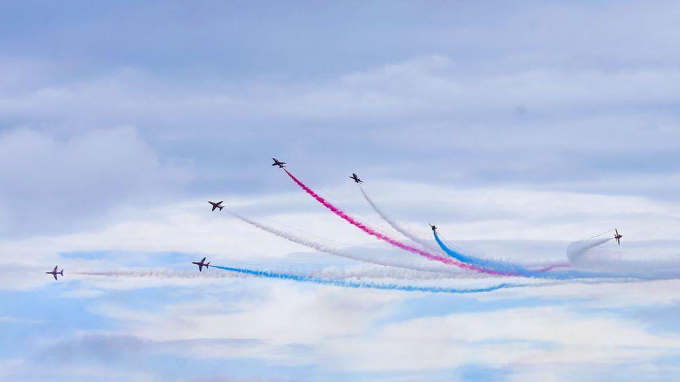 Air show in Portrush wows spectators BBC News