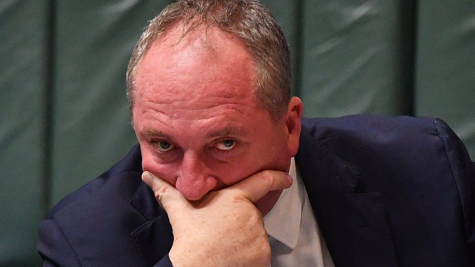 Deputy Prime Minister Barnaby Joyce during Question Time in the House of Representatives at Parliament House in Canberra, Australia, 23 June 2021