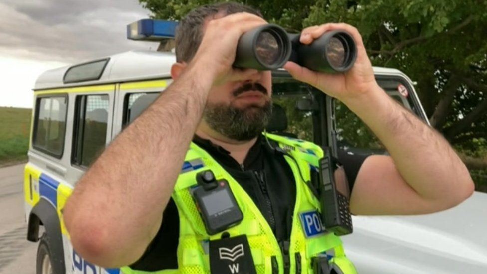 Rural crime Sergeant Rob Goacher surveys Salisbury Plain