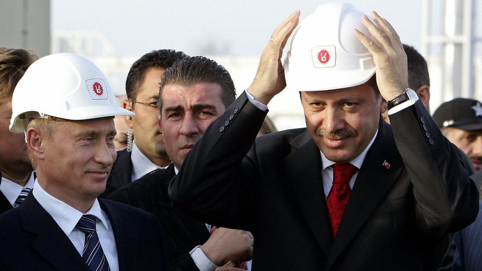 In 2005 President Putin (left) and then Turkish PM Erdogan launched Blue Stream