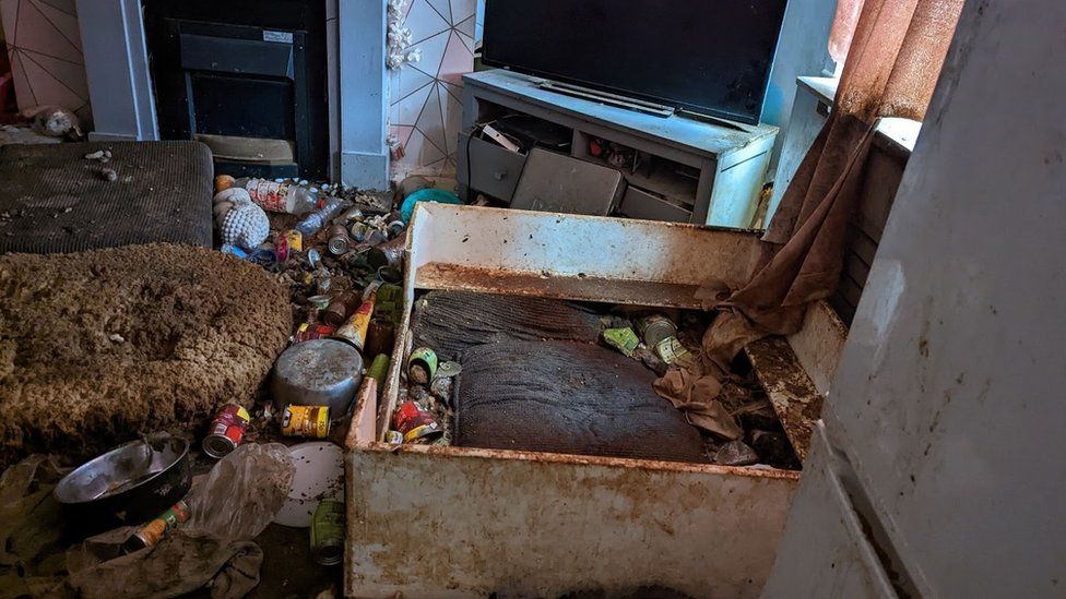 Dirty conditions in house