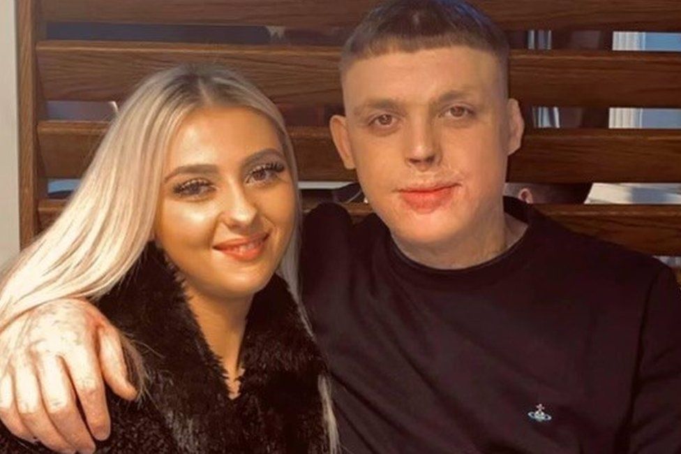 Connor Rowntree and his fiancée, Beth