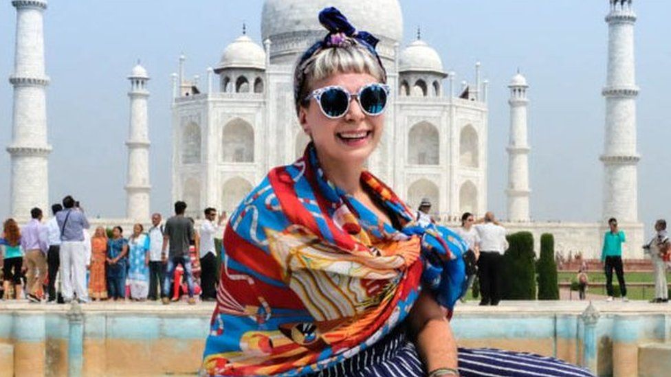 Alice Nettleingham travelling in India