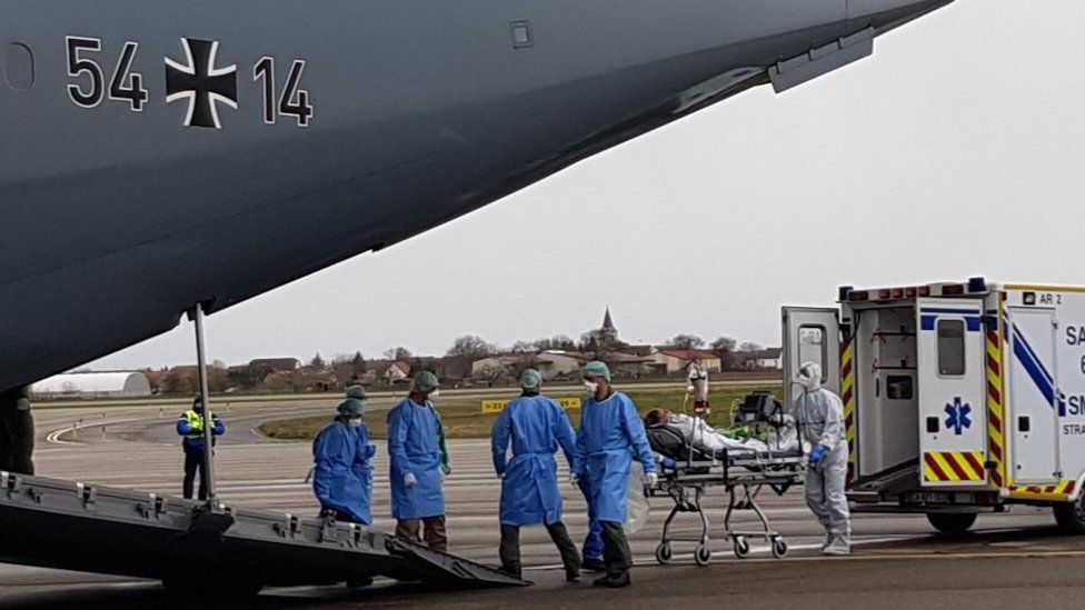 Germany's military helped evacuate patients from northern Italy at the peak of the crisis