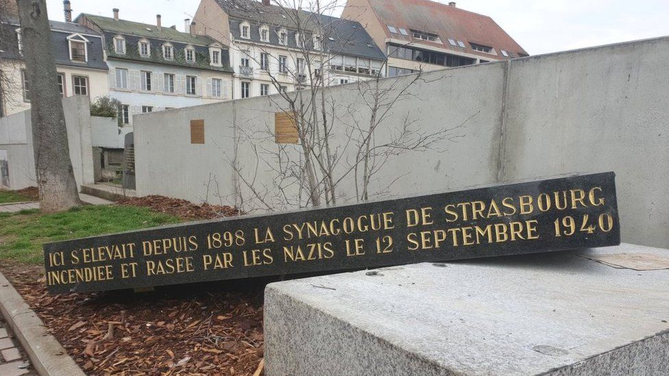Scene of attack on synagogue memorial, 2 March 2019