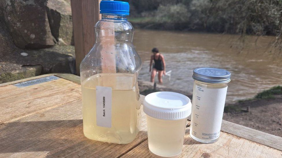 Samples of River water collected by Conham Bathing group