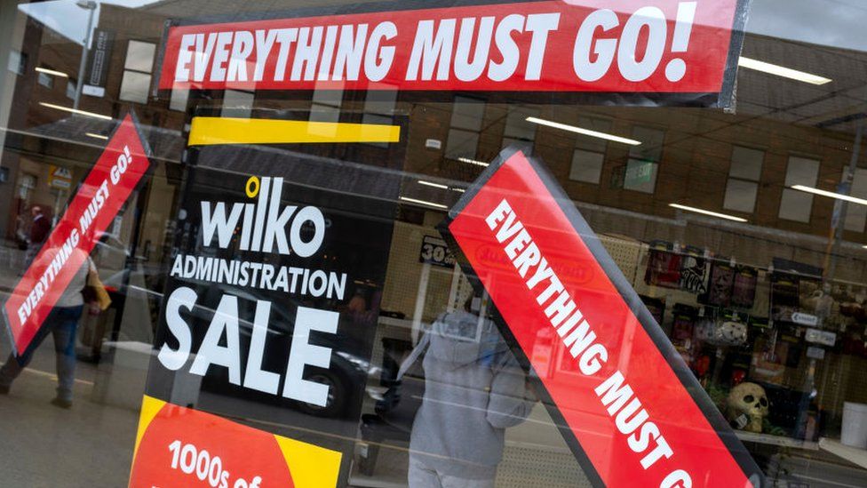 Wilko admin sales window signs