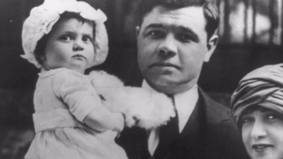 Babe Ruth and daughter