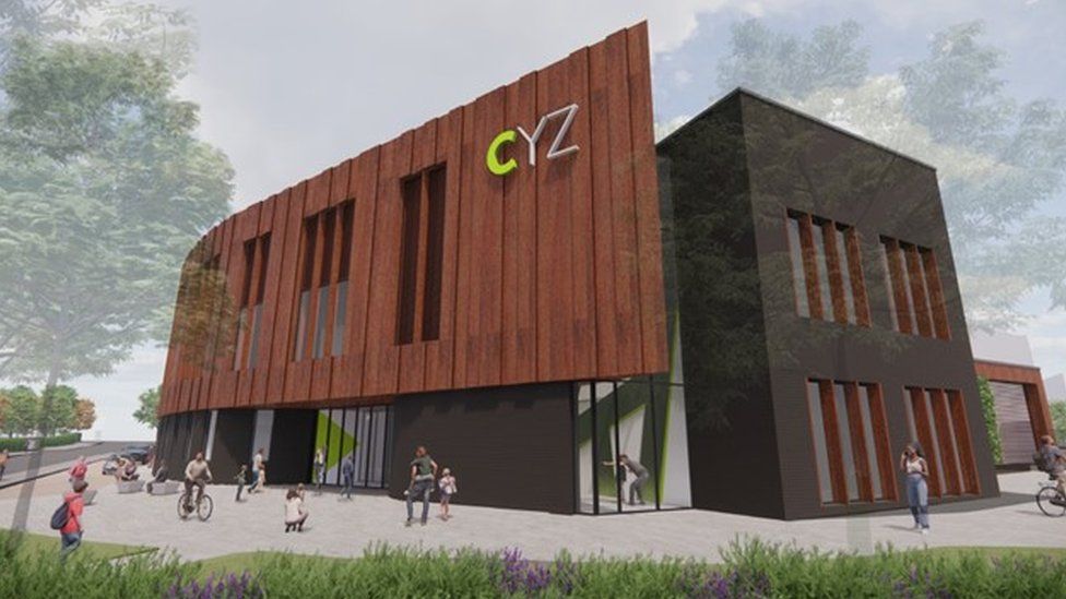 Exterior of the proposed Crewe Youth Zone