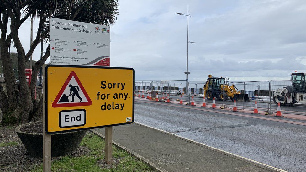 Douglas Promenade refurbishment signage