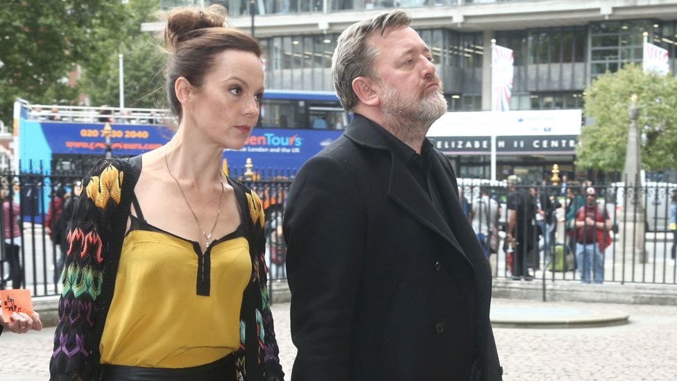 Actress Rachael Stirling with husband and singer Guy Garvey