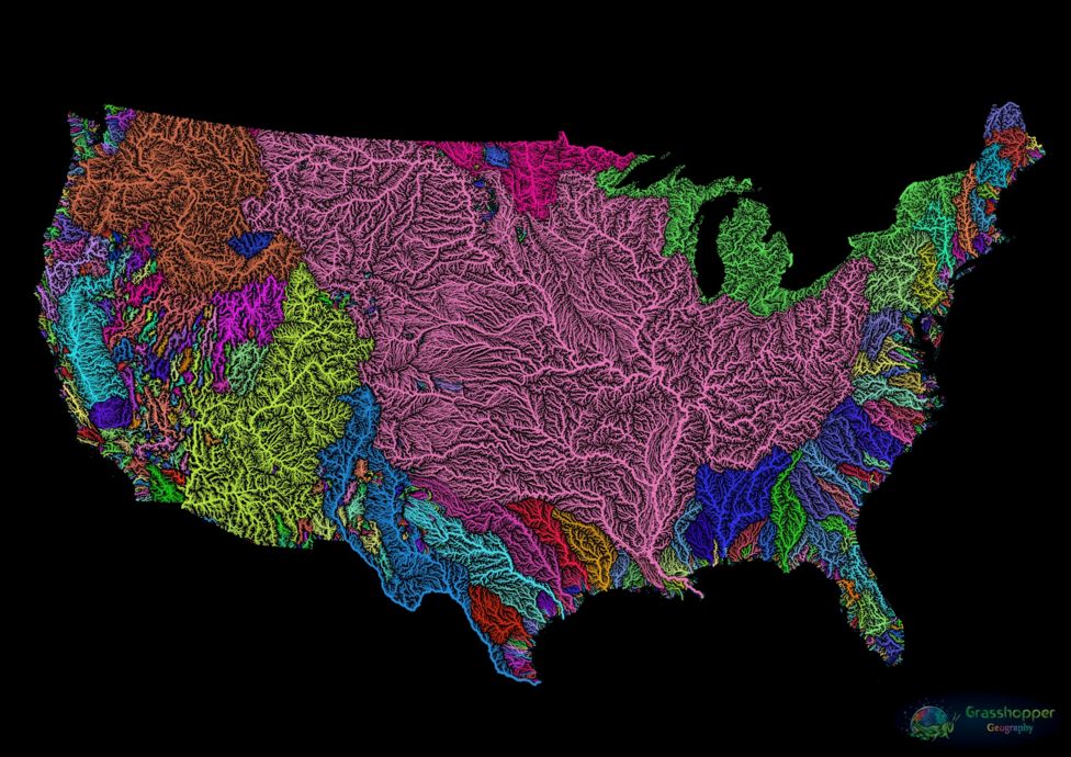 map dos EUA