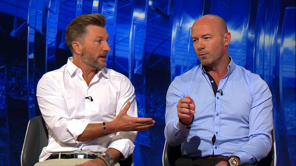 BBC football pundits Robbie Savage and Alan Shearer clash on a range of subjects during Sunday's Match of the Day 2 programme