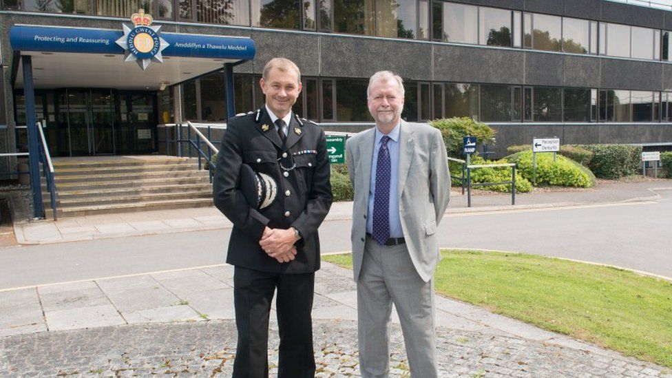 Chief Constable of Gwent Police, Jeff Farrar, and Gwent PCC Jeff Cuthbert
