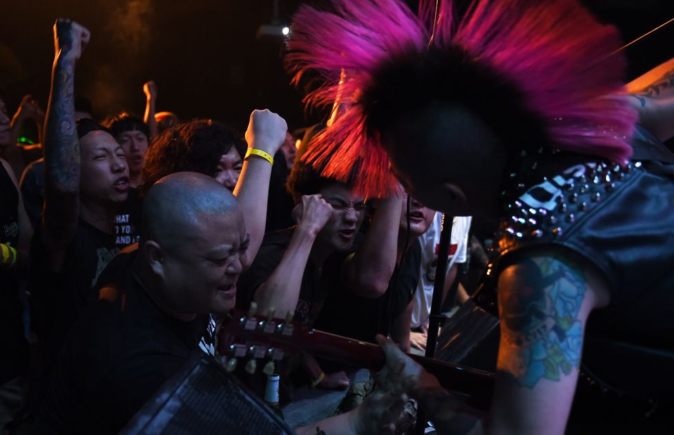 Hell City at the Beijing Punk Festival in 2014