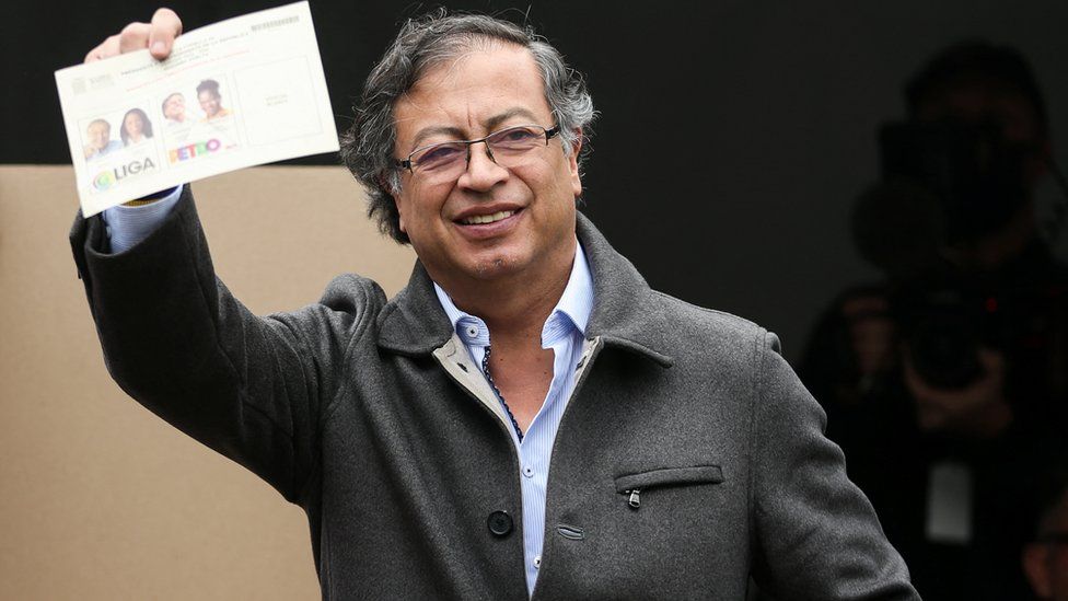 Gustavo Petro: Colombia elects ex-rebel as first left-wing president - BBC News