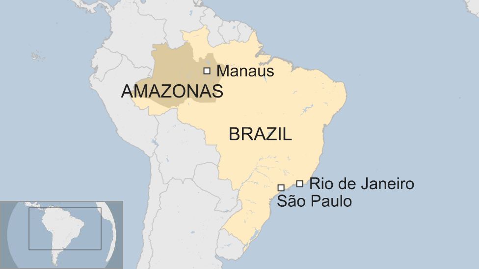 Manaus In Brazil Map Brazil: Search For Fugitives After Deadly Jail Riot In Amazonas - Bbc News