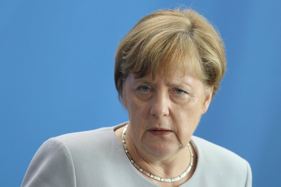 German Chancellor Angela Merkel in Berlin, 27 June