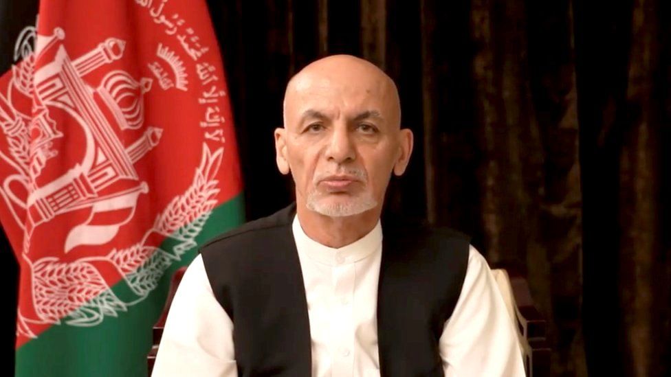 Ousted Afghan President Ashraf Ghani speaks from exile in United Arab Emirates