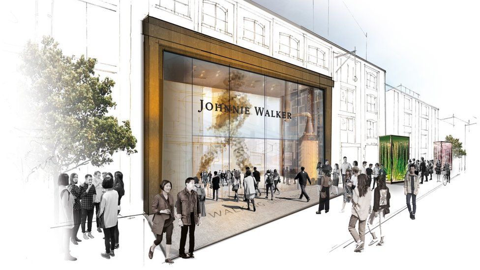 Artist's impression of the planned Johnnie Walker "immersive visitor experience"