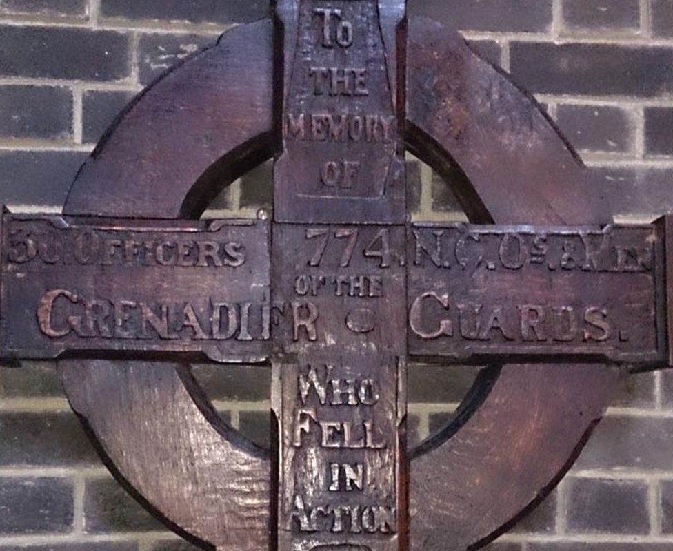 Cross to Grenadier Guards at Army Training Centre, Pirbright