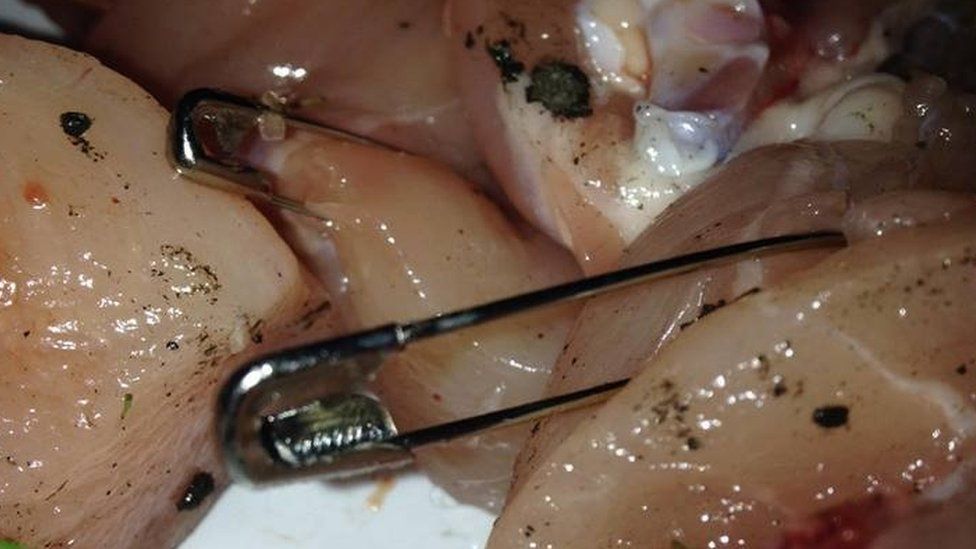 Chicken Meat With Pins In Left In Huddersfield Dog Walking Site c News