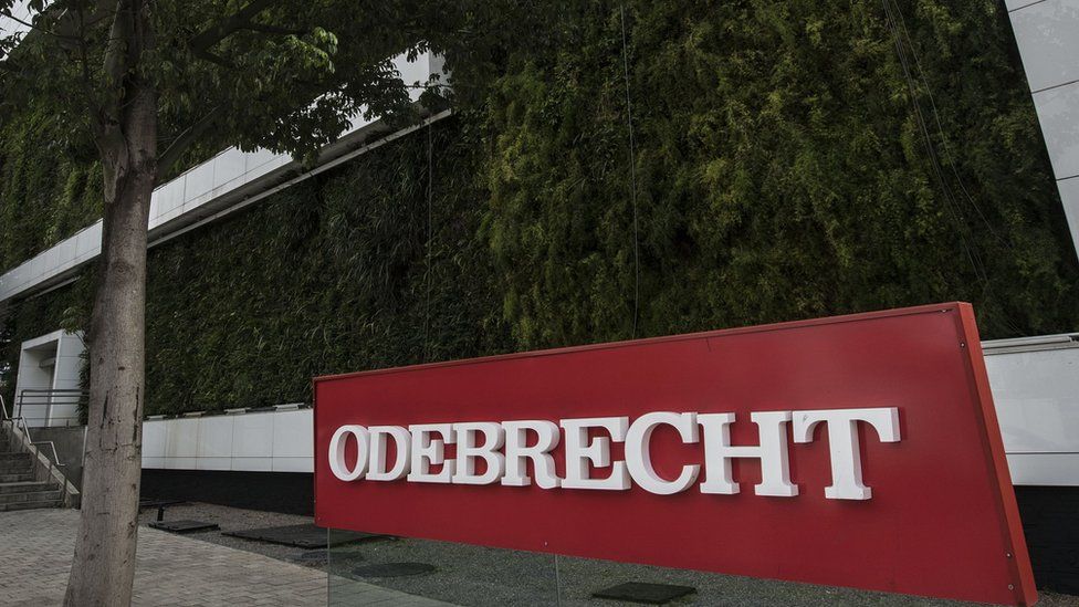 View of the headquarters of Odebrecht in Sao Paulo