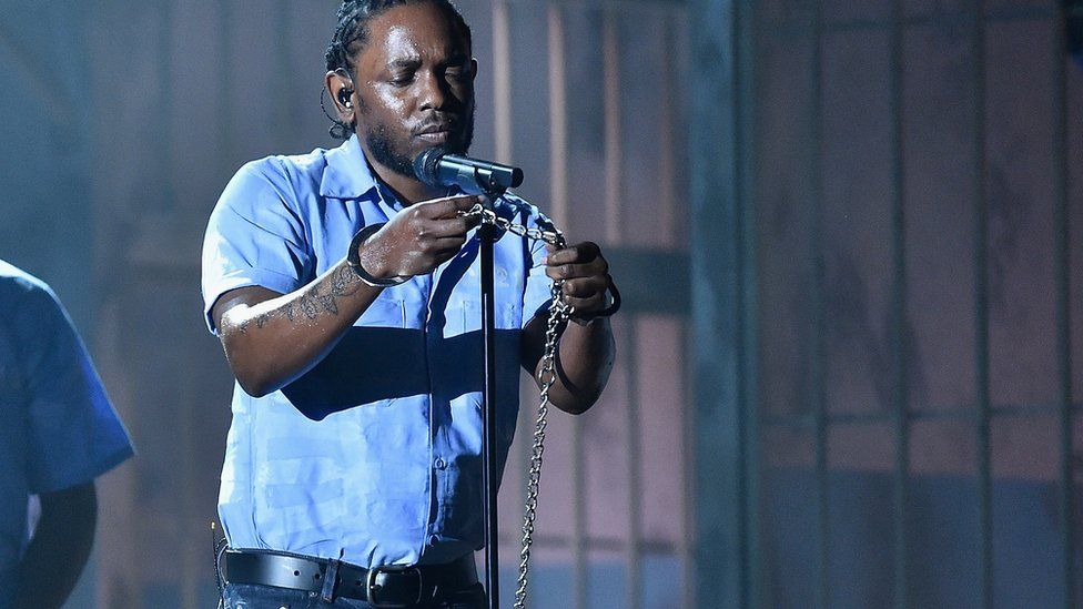 African-American rapper Kendrick Lamar