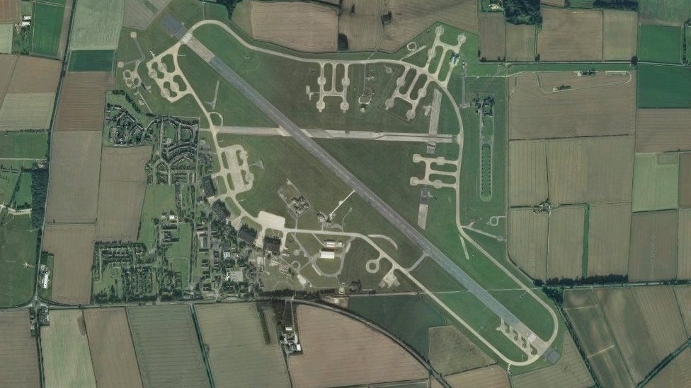 Aerial view of RAF Scampton