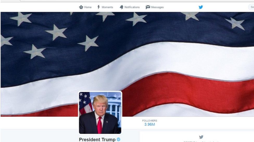 Trump's @POTUS Twitter Account Used Obama Crowd Image - BBC News