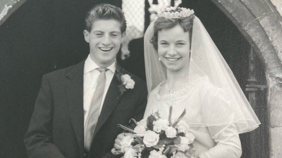 Brian and Dawn Lea on their wedding day