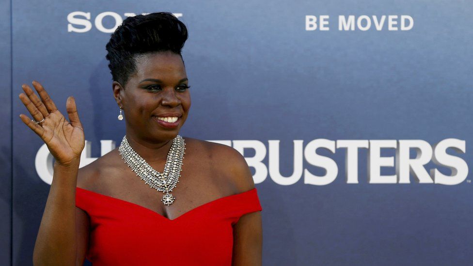 Leslie Jones at the premiere of Ghostbusters on July 9, 2016